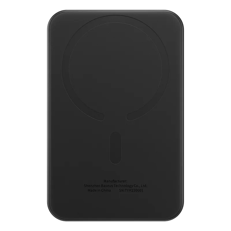 Power Bank OS-Baseus Magnetic Mini Wireless Fast Charge Power Bank 5000mAh 20W з кабелем (P10022107113-00) Cluster Black — фото 5