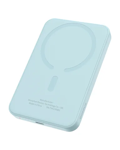 Power Bank OS-Baseus Magnetic Mini Wireless Fast Charge Power Bank 5000mAh 20W з кабелем (P10022107313-00) Galaxy Blue