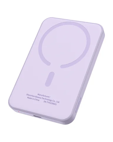 Power Bank OS-Baseus Magnetic Mini Wireless Fast Charge Power Bank 5000mAh 20W з кабелем (P10022107513-00) Nebula Purple
