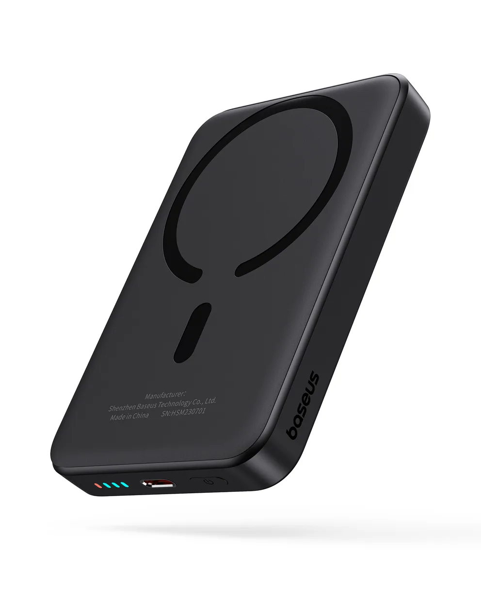 Power Bank OS-Baseus Magnetic Mini Air Wireless Fast Charge Power Bank 10000mAh 20W з кабелем (P10059001113-00) Cluster Black — фото 3