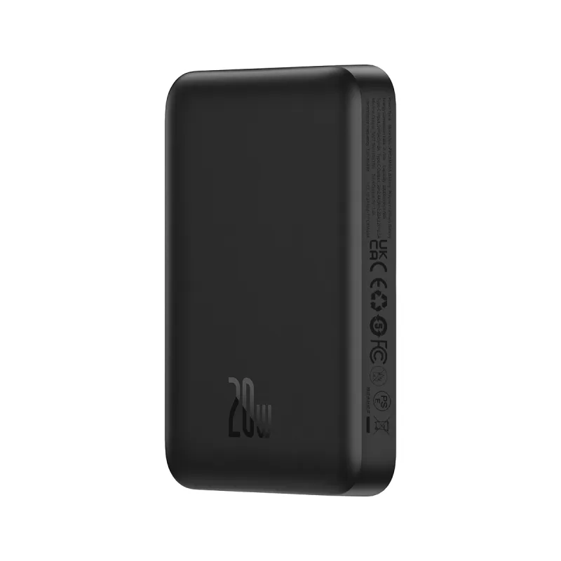 Power Bank OS-Baseus Magnetic Mini Air Wireless Fast Charge Power Bank 10000mAh 20W з кабелем (P10059001113-00) Cluster Black — фото 6
