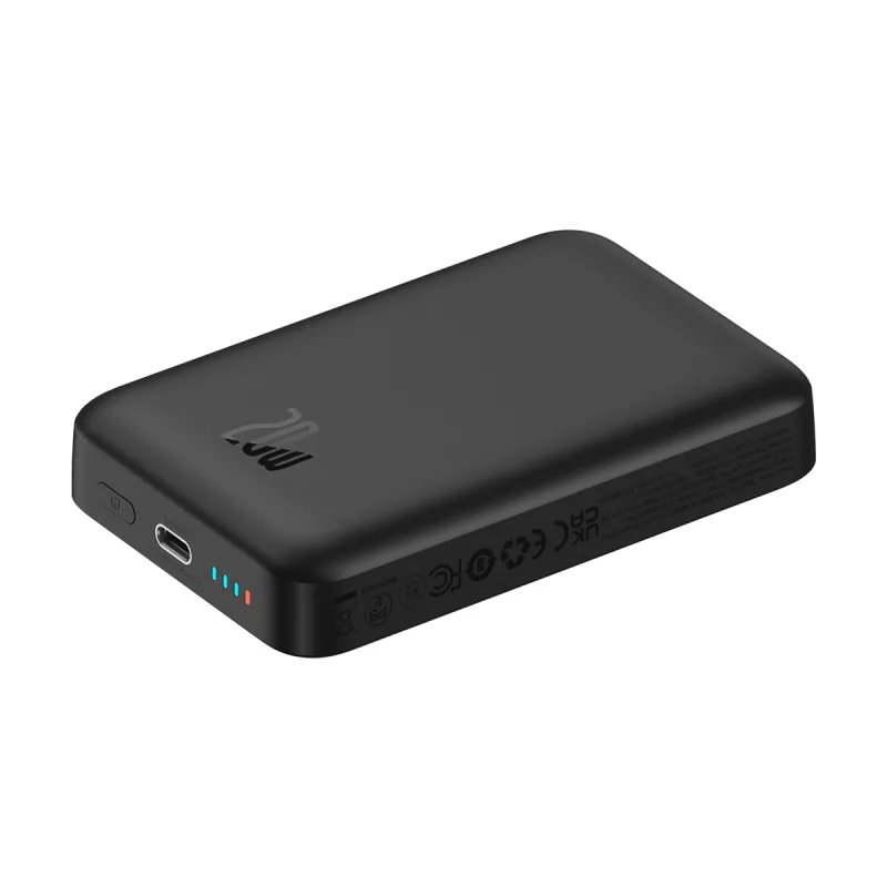 Power Bank OS-Baseus Magnetic Mini Air Wireless Fast Charge Power Bank 10000mAh 20W з кабелем (P10059001113-00) Cluster Black — фото 10