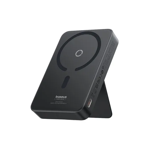 Power Bank OS-Baseus MagPro Magnetic Bracket Wireless Fast-Charging Power Bank 5000mAh 20W з кабелем (P10064101123-00) Cosmic Black