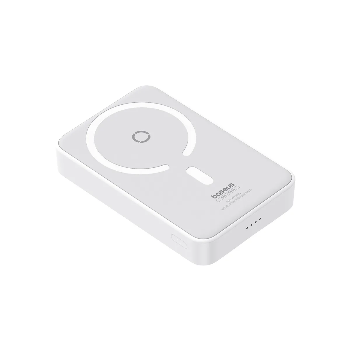 Power Bank OS-Baseus MagPro Magnetic Bracket Wireless Fast-Charging Power Bank 5000mAh 20W з кабелем (P10064101223-00) Stellar White — фото 5