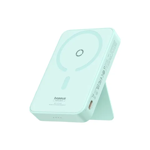 Power Bank OS-Baseus MagPro Magnetic Bracket Wireless Fast-Charging Power Bank 5000mAh 20W з кабелем (P10064101333-00) Peppermint Blue