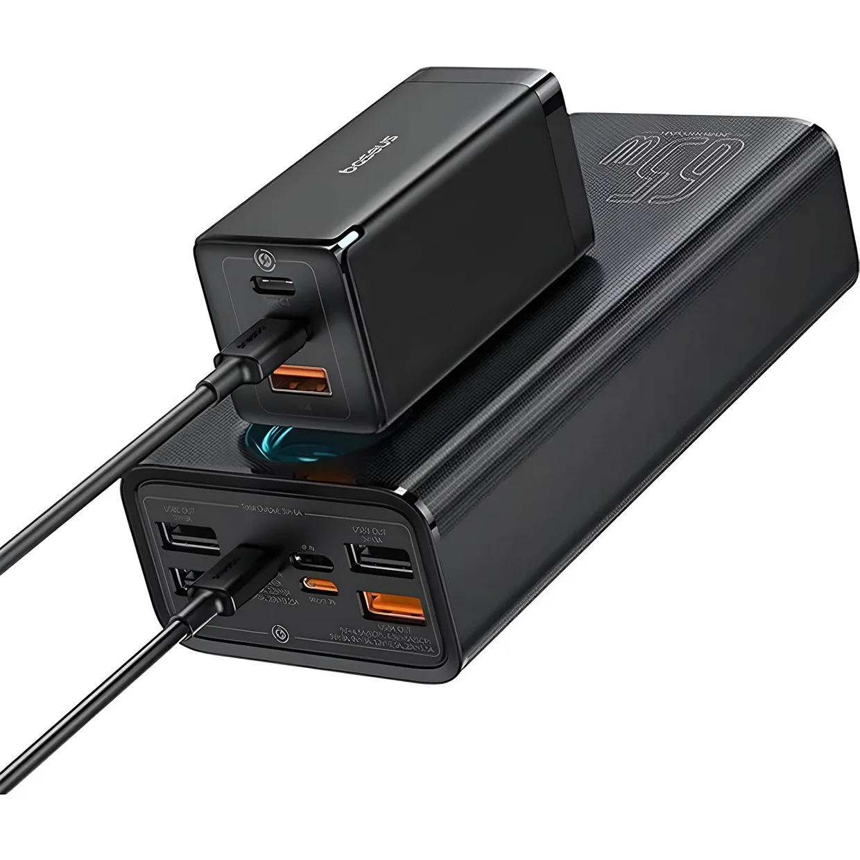 Power Bank Baseus Amblight Digital Display Fast Charge Power Bank 26800mAh (P10022402113-00) Cluster Black — фото 6
