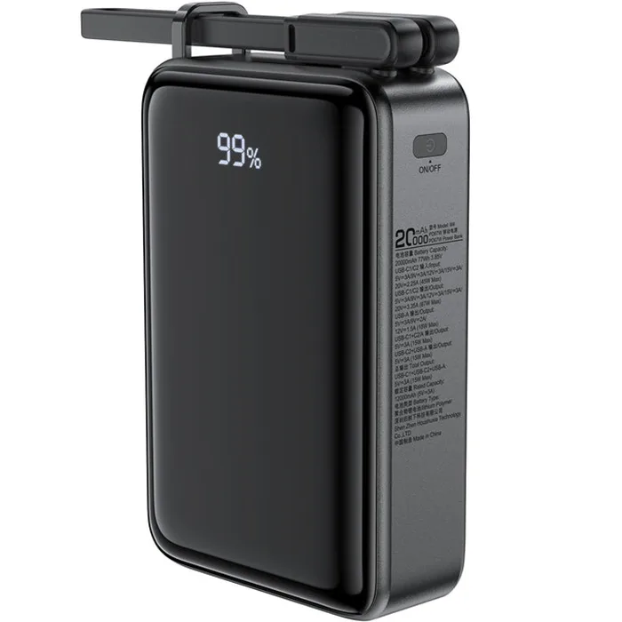 Power Bank Acefast M4 Fast Charge PD 67W 20000mAh (AFM4B, 6974316282723) Black