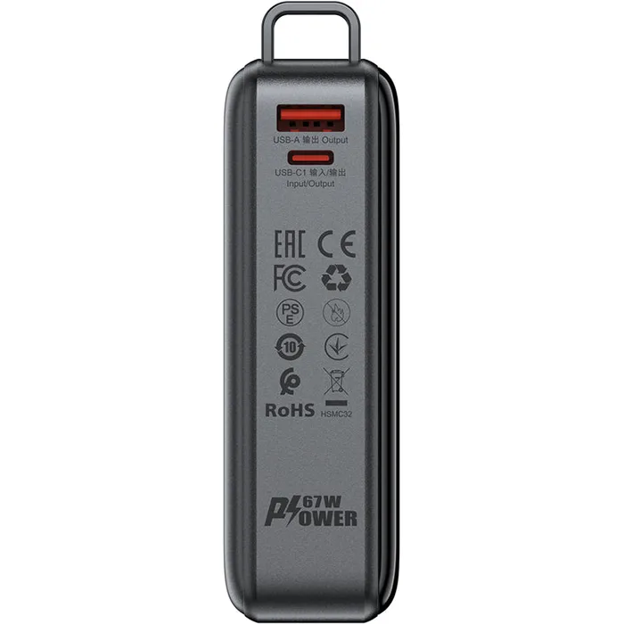 Power Bank Acefast M4 Fast Charge PD 67W 20000mAh (AFM4B, 6974316282723) Black — фото 5