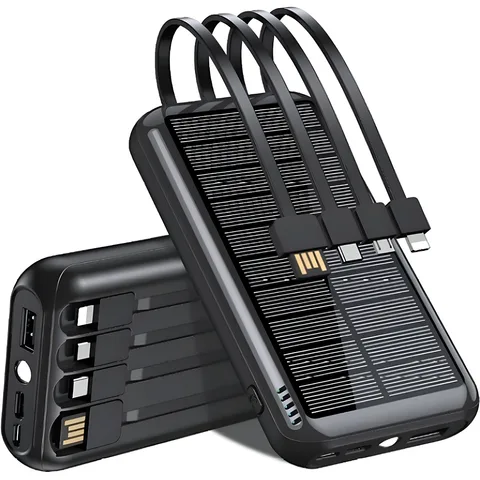 Power Bank Mibrand Extrem Solar 4 Wire 20000mAh (MI20K/S4W) Black