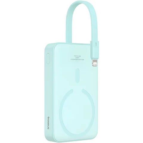 Power Bank Baseus Magnetic Mini Wireless Fast Charge iP Edition 10000 mAh 20W with MagSafe (P10022109333-00) Peppermint Blue