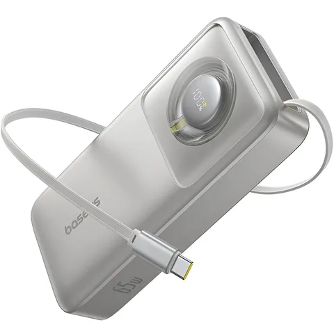 Power Bank Baseus Free2Pull with Retractable Cable 20000mAh 65W (P10073700843-00) Lunar Gray