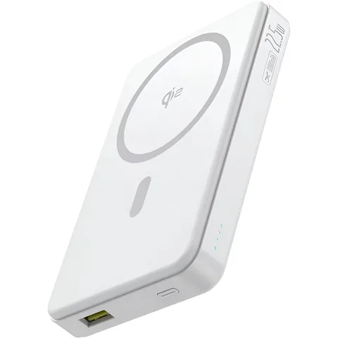 Power Bank Baseus Airpow II Qi2 Magnetic Power Bank 10000mAh 22.5W з кабелем (P10080000213-00) Moon White