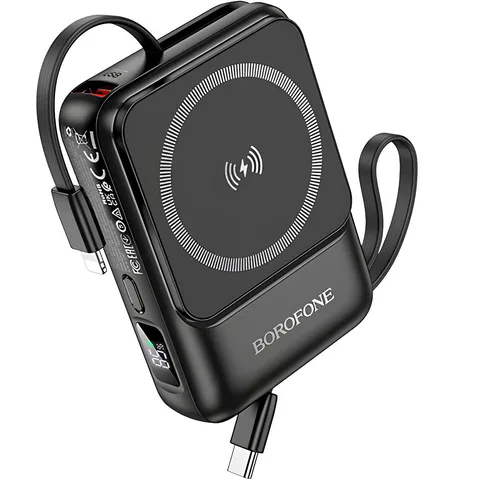 Power Bank Borofone BJ59 Refined 22.5W+PD20W fully compatible with magnetic cable 10000mAh (6941991112744) Black