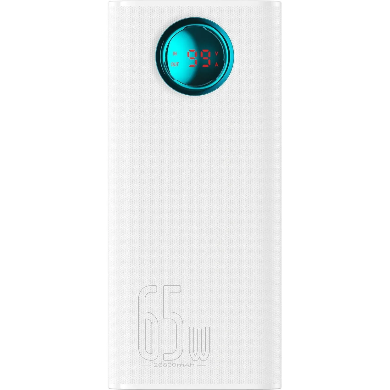 Power Bank Baseus Amblight Digital Display Fast Charge 26800mAh 65W (P10022402223-00) Stellar White — фото 3