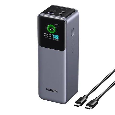 Power Bank (павербанк) Ugreen Nexode PB722 25000mAh 200W Gray (35525B)