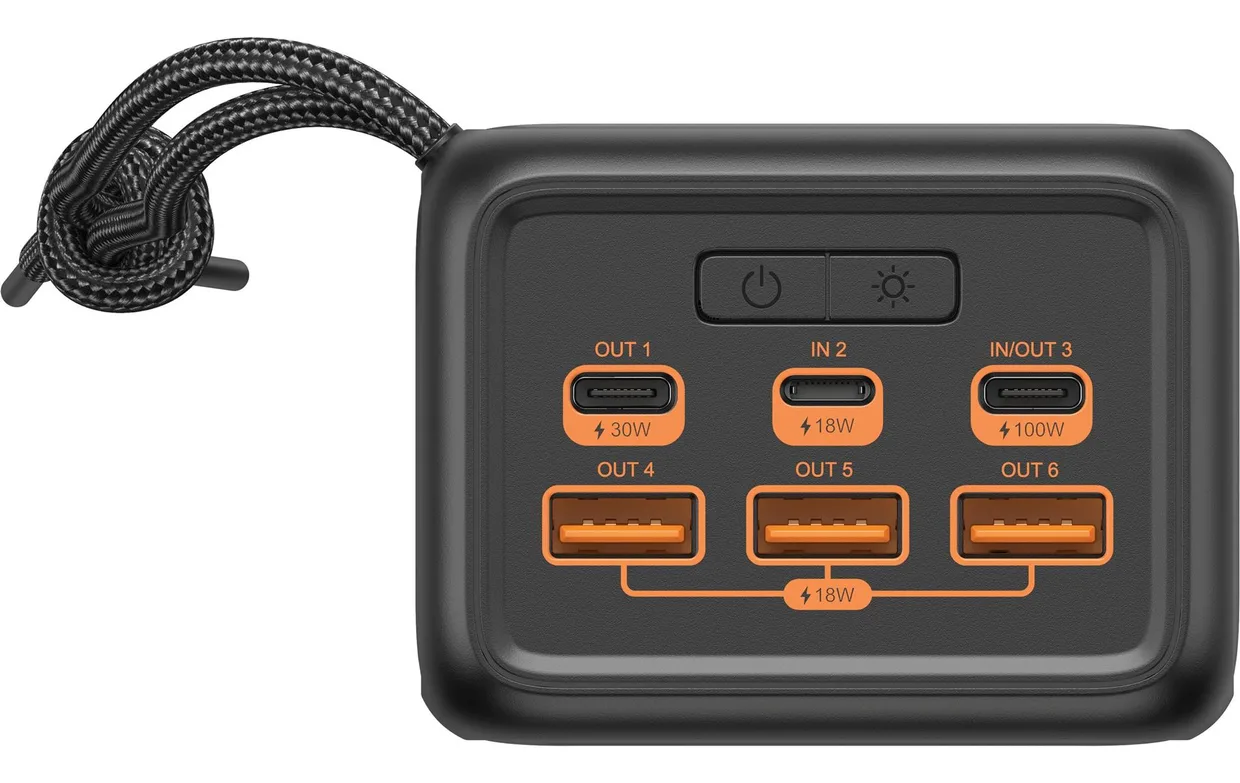 Power Bank Sandberg Powerbank 50000mAh USB-C PD 130W Black (420-75) — фото 11