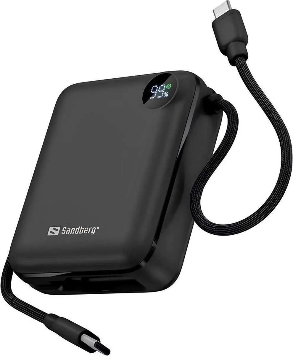 Power Bank Sandberg 10000mAh 20W Black (421-26) — фото 3
