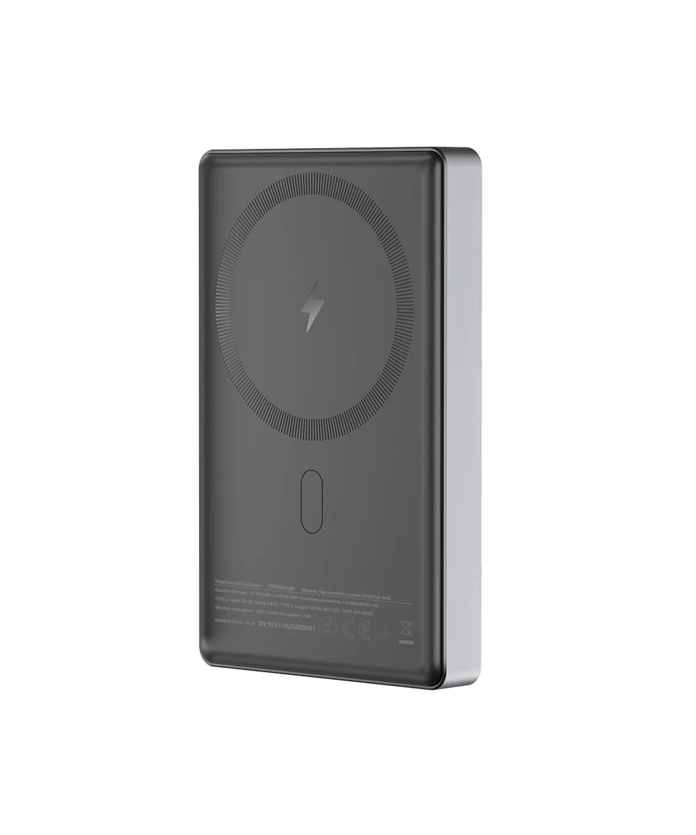 Power Bank Sigma mobile X-power SI10A7QL-MAG 10000mAh Grey (SI10A7QL-MAG) — фото 3