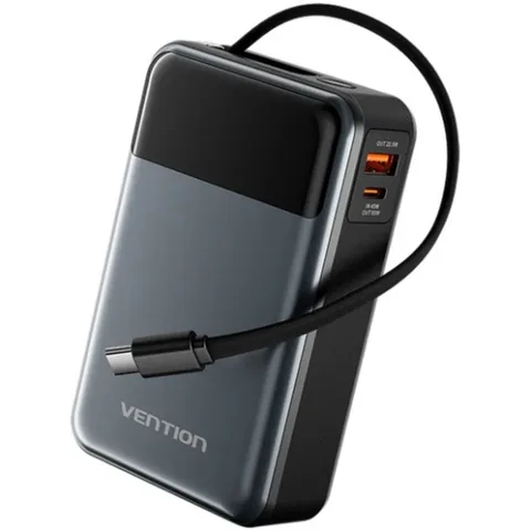 Power Bank Vention 20000mAh PD QC 3.0 Black (FHYB0)