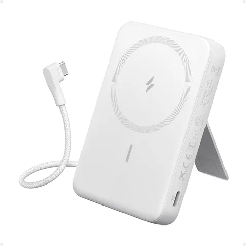 Повербанк (Powerbank) Anker Zolo Magnetic 10000mAh 30W White (A1685621)