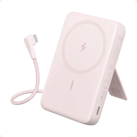 Повербанк (Powerbank) Anker Zolo Magnetic 10000mAh 30W Pink (A1685651)