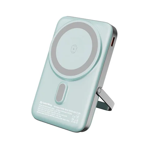 Power Bank ColorWay 15W MagSafe & Watch Wireless 10000mAh Aquamarine (CW-PB100LPA2MT-WPDD)