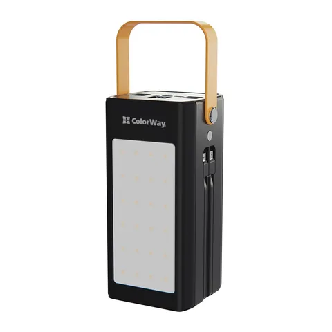 Power Bank ColorWay LCD/Lamp 80000mAh 22.5W Black (CW-PB800LPA8BK-PDD)