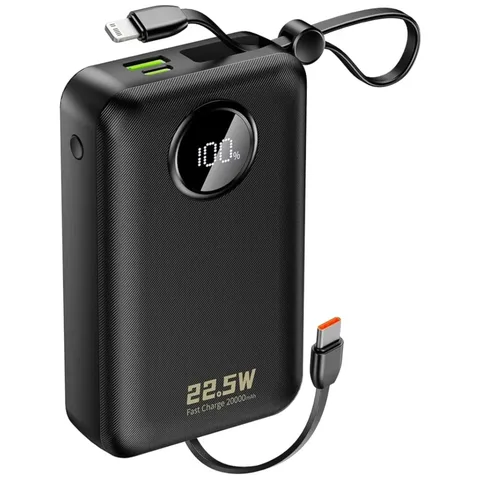 Power Bank Dudao K14+ 20000mAh 22.5W Black (6977196680016)