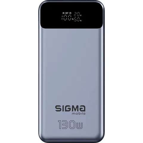 Power Bank Sigma mobile X-Power SI30A7QLX 30000mAh 130W Silver (4827798479117)