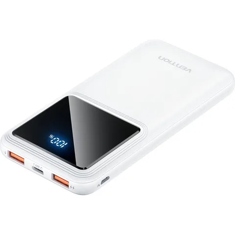 Power Bank Vention 10000mAh 22.5W PD QC 3.0 White (FHKW0)