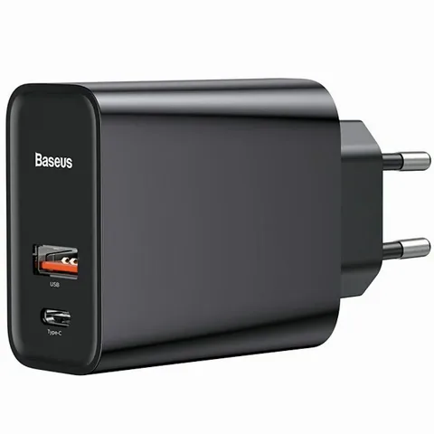 Мережевий зарядний пристрій Baseus Wall Charger PPS QC USB/Type-C 3A (CCFS-C01) Black