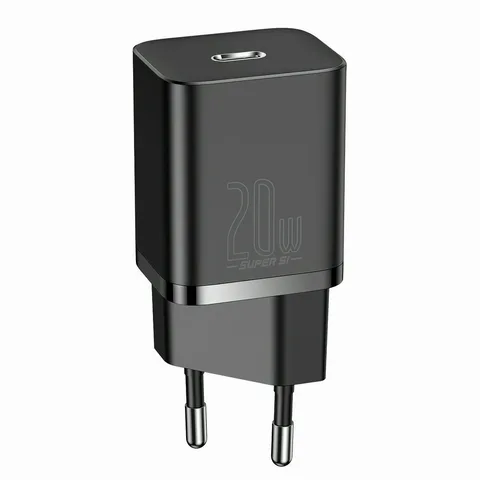 Мережевий зарядний пристрій Baseus Super Si 1Type-C 20W (CCSUP-B01) Black