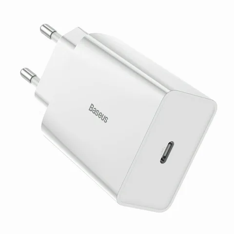 Мережевий зарядний пристрій Baseus Speed ​​Mini 18W 5 A 1USB Type-C (CCFS-X02) White