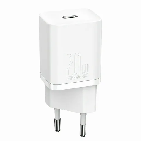 Мережевий зарядний пристрій Baseus Super Si 1Type-C 20W (CCSUP-B02) White