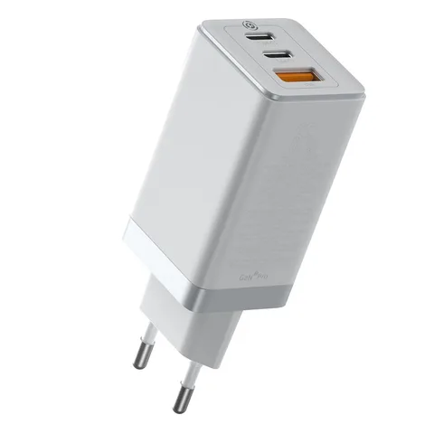 Мережевий зарядний пристрій Baseus GaN2 Pro Quick Charger 2C+U на 65W (CCGAN2P-B02) White