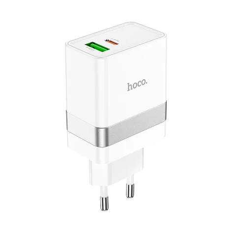 Мережевий зарядний пристрій Hoco N21 Topspeed PD30W+QC3.0 charger White