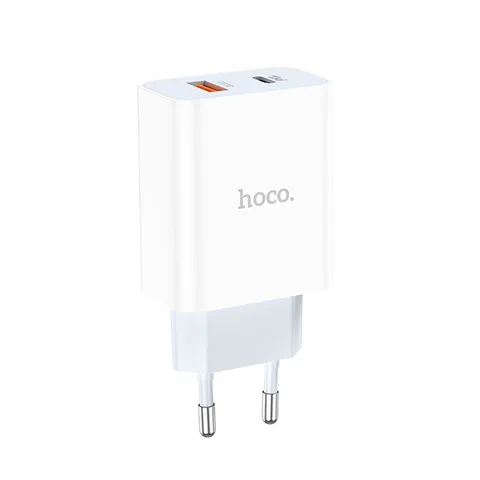 Мережевий зарядний пристрій Hoco C97A PD20W+QC3.0 charger White