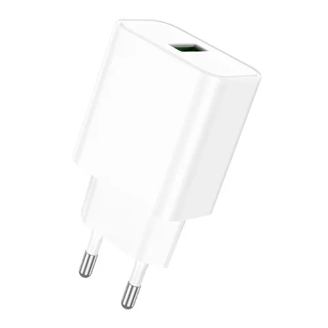 Мережевий зарядний пристрій Borofone BA72AW Spring single port QC3.0 charger White