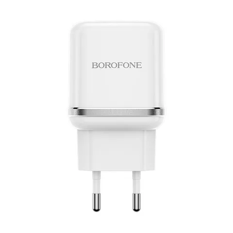 Мережевий зарядний пристрій Borofone BA36ACW High speed single port QC3.0 charger set (Type-C) White