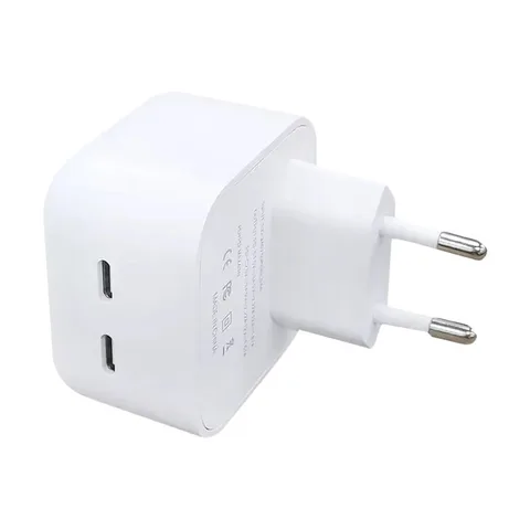 Мережевий зарядний пристрій Original Quality Type-C Dual 35W (коробка) White
