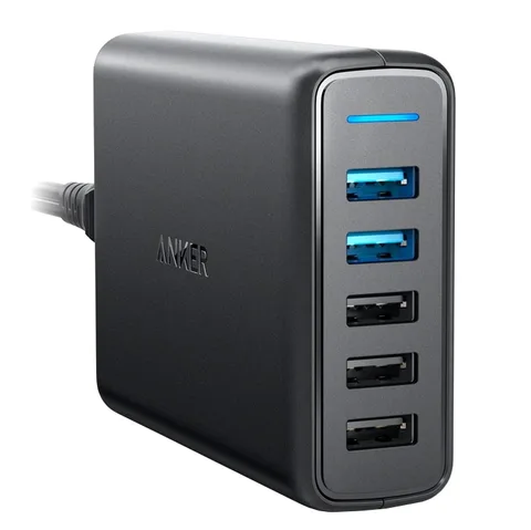 Мережевий зарядний пристрій Anker PowerPort 5 with dual QC 3.0&Power IQ V3