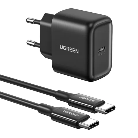 Мережевий зарядний пристрій Ugreen CD250 25W Type-C PD Charger + C-C 2m Cable