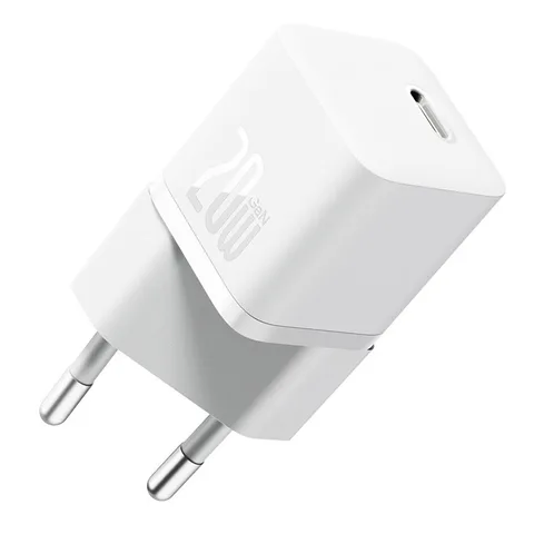 Мережевий зарядний пристрій Baseus GaN5 Fast Charger (mini) 1C на 20W (CCGN050102) White