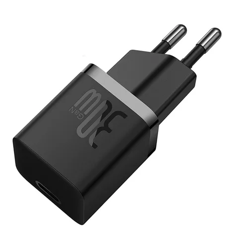 Мережевий зарядний пристрій Baseus GaN5 Fast Charger (mini) 1C на 30W (CCGN070401) Black
