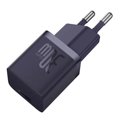 Мережевий зарядний пристрій Baseus GaN5 Fast Charger (mini) 1C на 30W (CCGN070705) Purple