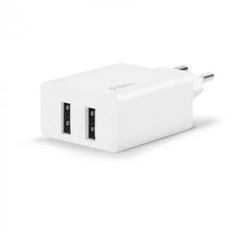 Сетевое зарядное устройство Ttec SmartCharger DUO 2xUSB 2.4А/12Вт White (2SCS21B)