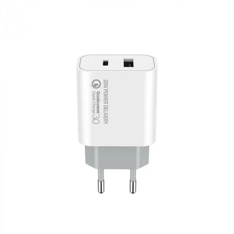 Сетевое зарядное устройство ColorWay 1USB Type-C PDx3A;1USBx4A (CW-CHS025QPD-WT) White