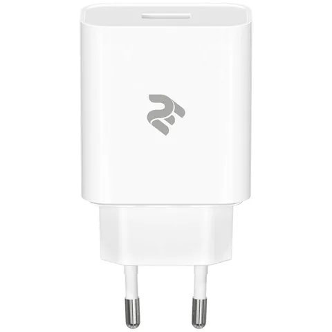 Мережевий зарядний пристрій 2Е USB Wall Charger QC3.0 DC5V/3A (2E-WC1USB18W-W) White