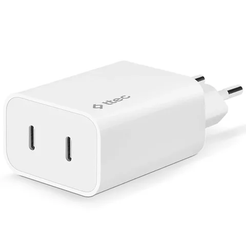 Сетевое зарядное устройство Ttec SmartCharger Duo USB-C PD 40W (2SCS27B) White