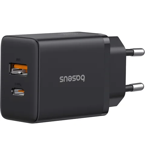Мережевий зарядний пристрій Baseus Cube Fast Charger C+U 30W (P10111404113-00) Cluster Black